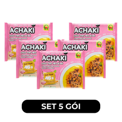 CÂY THỊ - Cháo Achaki hương vị Thịt heo bí đỏ, Cháo Cây Thị thịt heo bí đỏ ăn liền, Cháo ăn liền - 72g/gói - 00636
