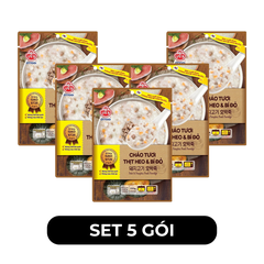 OTOKI - Cháo tươi Ottogi hương vị Thịt heo & bí đỏ, Cháo tươi thịt heo bí đỏ Hàn Quốc Otoki - 220g/gói - 00700
