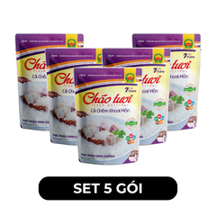 CÂY THỊ - Cháo tươi Cây Thị hương vị Cá chẽm khoai môn, Cháo tươi Cá chẽm khoai môn Cây Thị ăn liền - 240g/gói - 00737