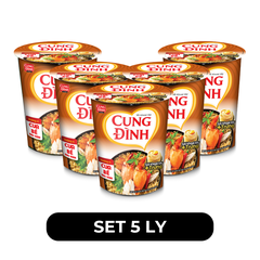 AFOTECH - Mì ly Cung Đình Cua bể rau răm, Mì ly Cua bể rau răm Cung Đình, Mì Cua bể rau răm Cung Đình - 65g/ly - 00306