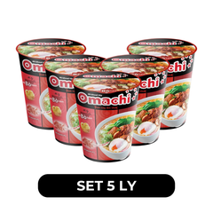 MASAN - Mì ly OMACHI KHÔNG THỊT vị Xốt Bò Hầm - Mì ly ăn liền không thịt Omachi, Mì ly khoai tây Omachi, Mì ly healthy không chiên Omachi - 70g/ly - 00108