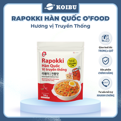 O’FOOD - Rapokki Hàn Quốc O’food hương vị Truyền thống, Tokbokki O'Food, Bánh gạo O'Food Hàn Quốc (146g/gói)