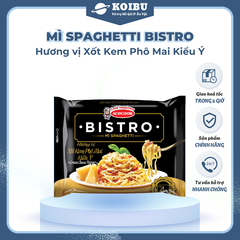 ACECOOK - Mì spaghetti Bistro Xốt kem phô mai kiểu Ý, mì spaghetti Bistro hương vị xốt phô mai, mì spaghetti xốt kem phô mai Bistro - 100g/gói - 00074