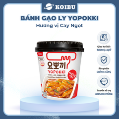 YOUNG POONG - Bánh gạo ly Yopokki hương vị Cay Ngọt, Bánh gạo cay ngọt Yopokki ly, Bánh gạo Hàn Quốc - 120g/ly - 00870