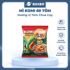 MASAN - Mì Komi hương vị Tôm chua cay, Komi Mì tôm chua cay Komi, Mì Kokomi tôm chua cay ăn liền - 60g/gói - 00809