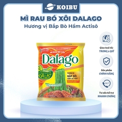 ACECOOK - Mì rau bó xôi Dalago hương vị Bắp bò hầm Actiso, Mì Dalago bắp bò hầm Atiso, Mì rau củ - 84g/gói - 00016