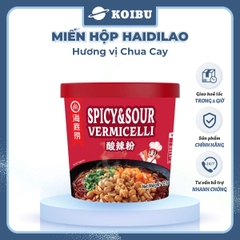 YIHAI - Miến hộp Haidilao hương vị Chua cay, Haidilao miến Chua cay Haidilao hộp, Miến Haidiao ăn liền - 127g/hộp - 00819