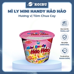 ACECOOK - Mì ly Mini Handy Hảo Hảo hương vị Tôm chua cay, Mì ly Tôm chua cay Hảo Hảo Mini Handy - 47g/ly - 00021