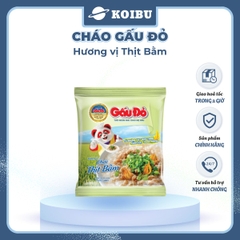 ASIAFOODS - Cháo Gấu Đỏ hương vị Thịt bằm, Cháo Thịt bằm Gấu Đỏ, Cháo gói ăn liền Gấu Đỏ vị Thịt bằm - 50g/gói - 00339