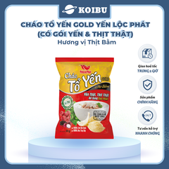 YẾN LỘC PHÁT - Cháo tổ yến Gold Yến Lộc Phát hương vị Thịt bằm, Cháo tổ yến thịt bằm Yến Lộc Phát - 50g/gói - 00825