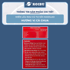 YIHAI - Lẩu rau củ tự sôi Haidilao hương vị cà chua, Hadilao Lẩu rau củ cà chua Hadilao ăn liền - 205g/hộp - 00830