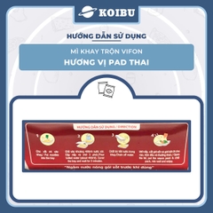 VIFON - Mì khay trộn Vifon hương vị Pad Thái, Vifon Mì trộn Pad Thái Vifon, Mì khay Vifon ăn liền - 90g/khay - 00482