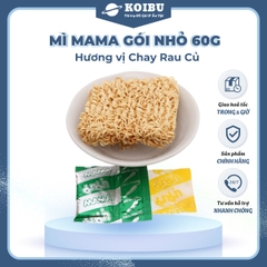 MAMA - Mì Mama gói nhỏ hương vị Chay rau củ, Mì Mama chay, Mì Thái Lan vị Chay rau củ, Mì chay ăn liền Thái Lan - 60g/gói - 00259
