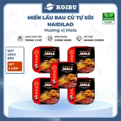 YIHAI - Lẩu rau củ tự sôi Haidilao hương vị Mala, Hadilao Lẩu rau củ Mala Hadilao ăn liền - 195g/hộp - 00831