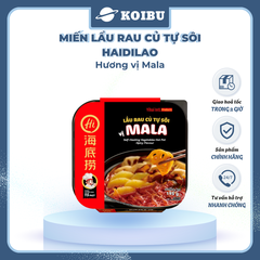 YIHAI - Lẩu rau củ tự sôi Haidilao hương vị Mala, Hadilao Lẩu rau củ Mala Hadilao ăn liền - 195g/hộp - 00831