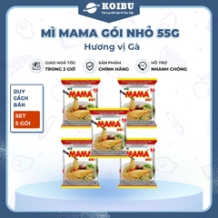 MAMA - Mì Mama gói nhỏ hương vị Gà, Mì Mama gà, Mì Thái Lan hương vị Gà, Mì gà Thái Lan Mama  - 55g/gói - 00258