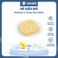 ASIAFOODS - Mì Gấu Đỏ hương vị Chay rau nấm, Mì Chay rau nấm Gấu Đỏ, Mì gói Gấu Đỏ Chay rau nấm - 60g/gói - 00324