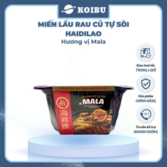 YIHAI - Lẩu rau củ tự sôi Haidilao hương vị Mala, Hadilao Lẩu rau củ Mala Hadilao ăn liền - 195g/hộp - 00831