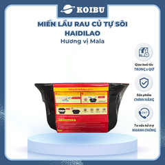 YIHAI - Lẩu rau củ tự sôi Haidilao hương vị Mala, Hadilao Lẩu rau củ Mala Hadilao ăn liền - 195g/hộp - 00831