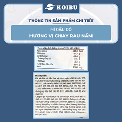 ASIAFOODS - Mì Gấu Đỏ hương vị Chay rau nấm, Mì Chay rau nấm Gấu Đỏ, Mì gói Gấu Đỏ Chay rau nấm - 60g/gói - 00324