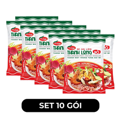 VINACATY - VINACATY - Mì ăn liền thanh long đỏ Caty hương vị Lẩu tôm - Sườn heo chua cay, Mì tôm thanh long Caty - 70g/gói - 00568