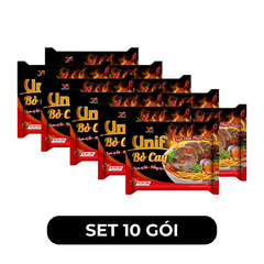 UNI-PRESIDENT - Mì Unif hương vị Bò Cay - Mì Unif gói bò cay, Mì gói bò cay Unif, Mì ăn liền Unif - 75g/gói - 00471