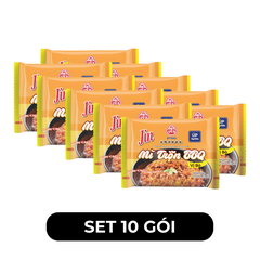 OTTOGI - Mì úp Jin hương vị trộn BBQ bò, Mì trộn BBQ bò Jin, Mì trộn BBQ Ottogi Jin hương vị bò - 75g/gói - 00450