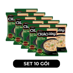 MASAN - Cháo Story Chinsu Thịt bằm nấm đùi gà, Cháo Story Chinsu vị Thịt bằm, Cháo gói Chinsu Story - 70g/gói - 00129