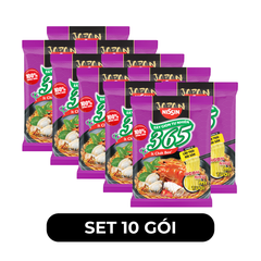 NISSIN - Mì Không Chiên 365 hương vị Lẩu Thái Hải Sản - Mì không chiên 365/ Mì gói 365/ Mì Healthy 365/Mì ăn liền Ba Sáu Năm - 68g/gói - 00365