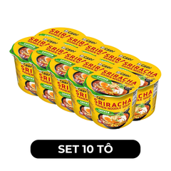 CHOI - Mì tô Choi Sriracha hương vị Gà cay, Mì gà cay Siracha tô, Mì tô Sriracha, Siracha mì gà cay - 110g/tô - 00550