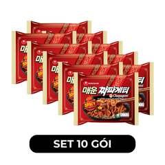 NONGSHIM - Mì trộn Chapagetti hương vị Tương đen cay Sachun, Mì tương đen Cay Nongshim, Mì Hàn Quốc - 137g/gói - 00430