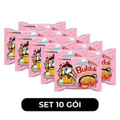 SAMYANG - Mì khô gà cay Samyang hương vị gà cay Carbonara, Mì gà cay Carbonara Samyang, Mì Hàn Quốc - 130g/gói - 00423
