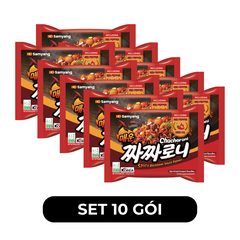 SAMYANG FOOD - Mì trộn Samyang Chacharoni hương vị Jjajang cay, Mì trộn tương đen cay Chacharoni Samyang - 140g/gói - 00547