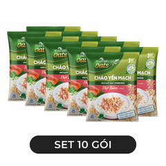 XUANAN - Cháo yến mạch Xuân An hương vị Thịt bằm, Cháo yến mạch thịt bằm Xuân An cháo thịt bằm ăn liền - 40g/gói - 00670