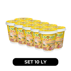 NFC - Súp ly I-Soup Huups! hương vị Nấm yến mạch, Isoup Huups súp ăn liền Isoup Huups ly, Súp I-Soup ly - 24g/ly - 00679