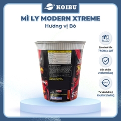 ACECOOK - Mì ly Modern Xtreme hương vị Bò, Mì bò Modern Xtreme ly, Mì Modern Extreme ly ăn liền - 65g/ly - 00012