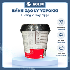 YOUNG POONG - Bánh gạo ly Yopokki hương vị Cay Ngọt, Bánh gạo cay ngọt Yopokki ly, Bánh gạo Hàn Quốc - 120g/ly - 00870