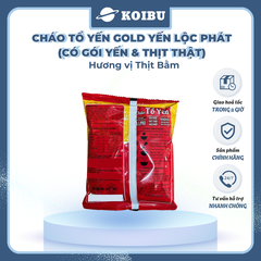 YẾN LỘC PHÁT - Cháo tổ yến Gold Yến Lộc Phát hương vị Thịt bằm, Cháo tổ yến thịt bằm Yến Lộc Phát - 50g/gói - 00825
