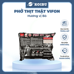 VIFON - Phở Vifon thịt thật hương vị Bò, Vifon Phở bò thịt thật Vifon, Phở thịt thật Vifon ăn liền - 90g/gói - 00813
