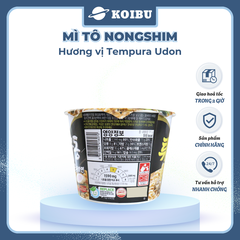 NONGSHIM - Mì tô Nongshim hương vị Tempura Udon, Mì tô Udon Tempura Nongshim, Mì Nongshim Hàn Quốc - 111g/tô - 00549