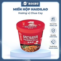 YIHAI - Miến hộp Haidilao hương vị Chua cay, Haidilao miến Chua cay Haidilao hộp, Miến Haidiao ăn liền - 127g/hộp - 00819