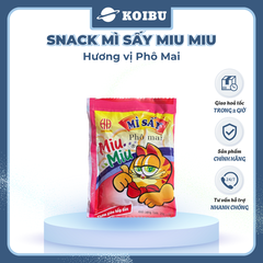 HONG HUNG - Mì sấy Miu Miu hương vị Phô mai, Snack mì MiuMiu phô mai ăn liền, Mì trẻ em Miu Miu - 20g/gói - 00071