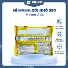 MAMA - Mì Mama gói nhỏ hương vị Gà, Mì Mama gà, Mì Thái Lan hương vị Gà, Mì gà Thái Lan Mama  - 55g/gói - 00258