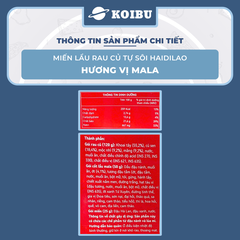 YIHAI - Lẩu rau củ tự sôi Haidilao hương vị Mala, Hadilao Lẩu rau củ Mala Hadilao ăn liền - 195g/hộp - 00831