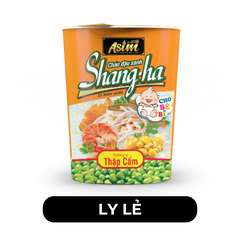 ASIAFOODS - Cháo ly đậu xanh Shang-ha thập cẩm, Cháo ly Shangha thập cẩm, Cháo ly thập cẩm Shangha - 50g/ly - 00345