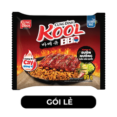 AFOTECH - Mì trộn Cung Đình Kool BBQ gói Sườn nướng kiểu Hàn Quốc, Mì trộn BBQ Cung Đình Kool - 99g/gói - 00512