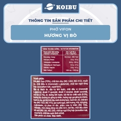 VIFON - Phở Vifon hương vị Bò, Vifon phở bò Vifon Phở ăn liền Vifon Phở thịt bò Vifon, Phở gói ăn liền - 65g/gói - 00169