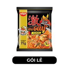 NISSIN - Mì xào cay Nissin Gà cay Hàn Quốc, Mì xào cay Gà cay Hàn Quốc, Mì xào Nissin Gà cay Hàn Quốc - 71g/gói - 00368