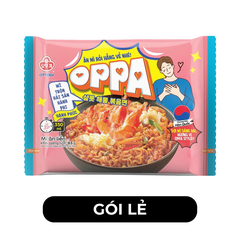 OTTOGI - Mì trộn Oppa hương vị Hải sản hành phi, Mì hải sản hành phi Oppa trộn, Mì Oppa Hàn Quốc - 65g/gói - 00247