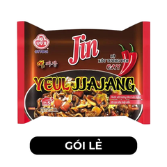 OTTOGI - Mì nấu Jin Yeul Jjajang hương vị trộn Xốt tương đen cay, Mì trộn Yeul Sốt tương đen cay - 135g/gói - 00527